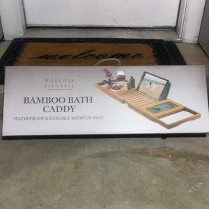 New Bamboo Bath Caddy